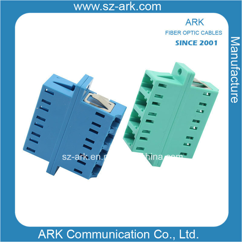 LC 4-Core Fiber Optic Adapter with Flangeless