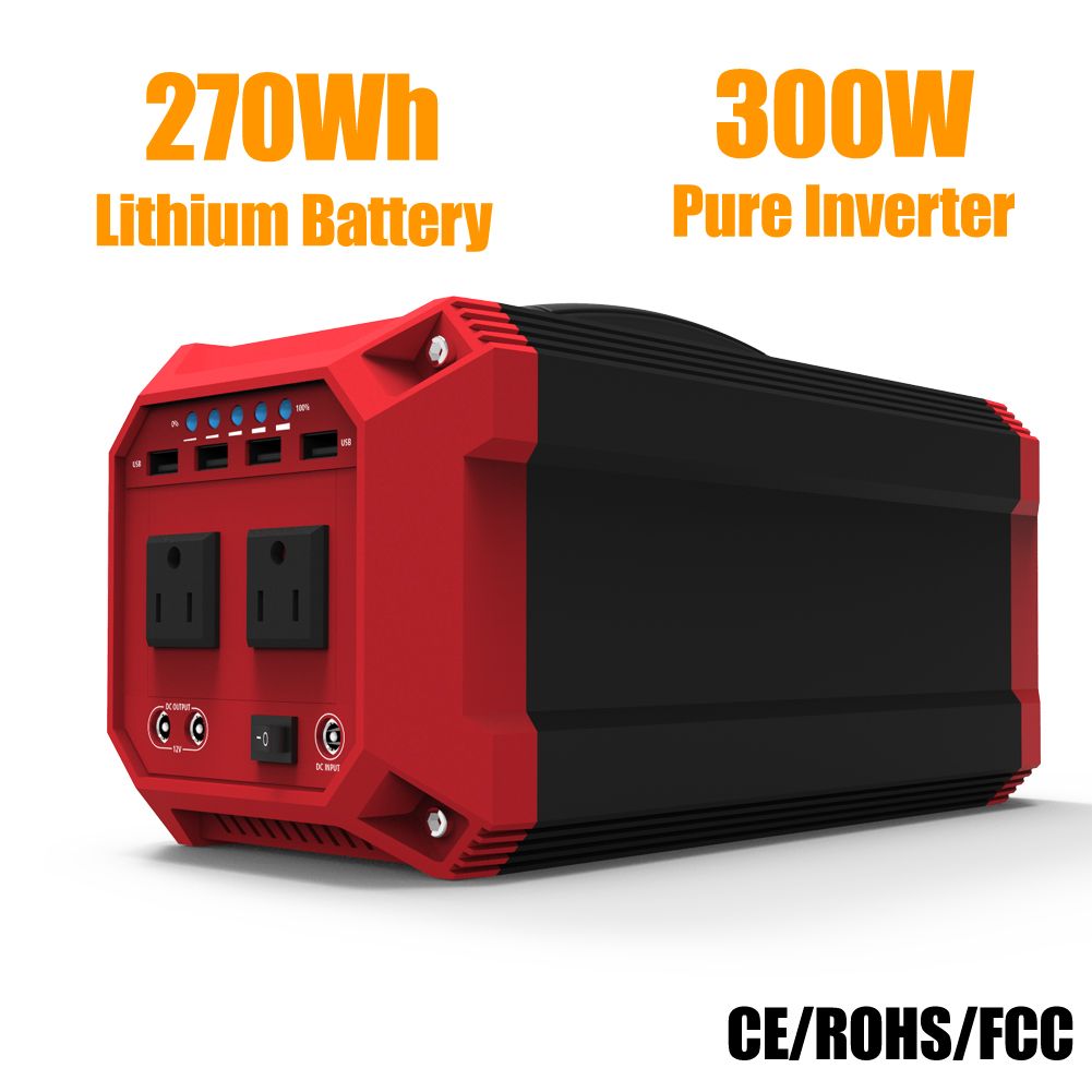 300-Watt Portable Generator Power Electric Camping Small Emergency Unit