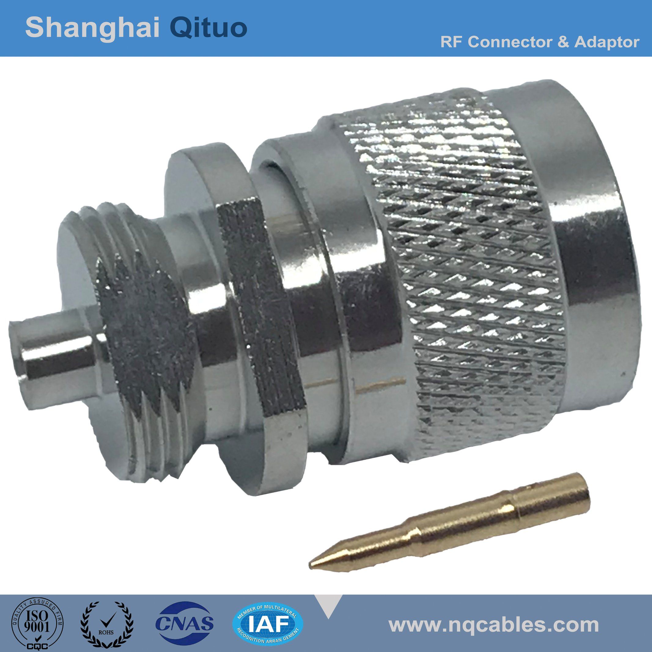 RF Connector N Straight Male Plug End-Tooth for Rg141u, Line 3 (N-JYB3)