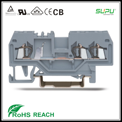3 Conductor Feed Through Terminal Blocks for Cabinet Control
