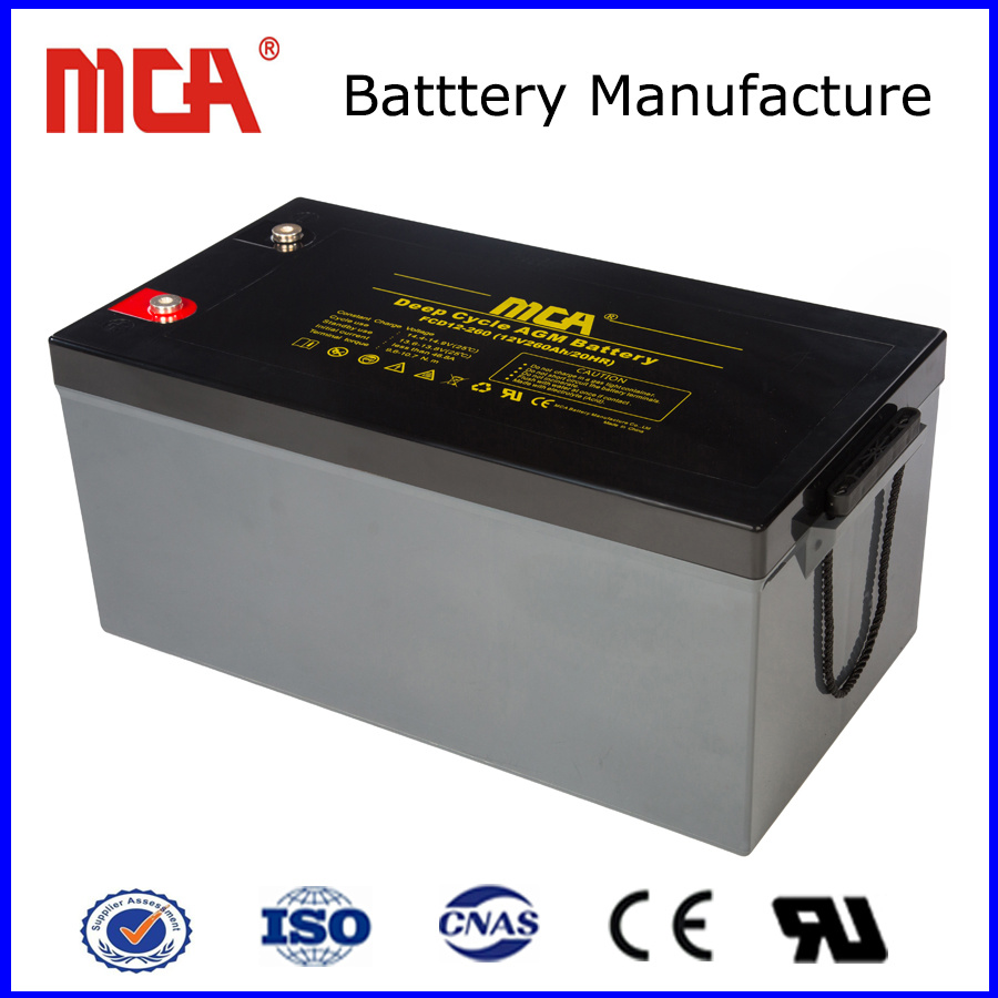 High Quality 12V 260ah Solar Gel Lead Acid Battery