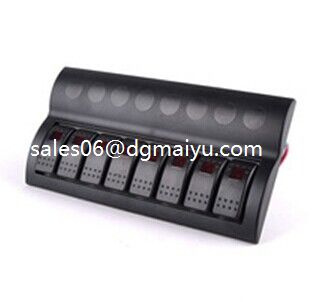 Boat 8 Gang LED Rocker Switch Panel