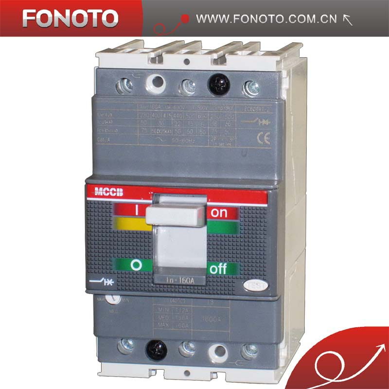 160A 3poles MCCB with CE Certificate