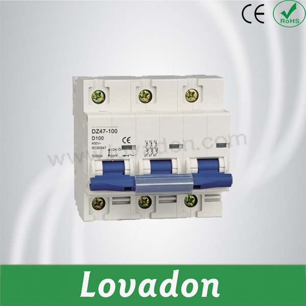 Good Quality Dz47-100 3 Pole Miniature Circuit Breaker