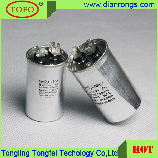 Cbb65 Refrigerator Compressor Run Capacitor