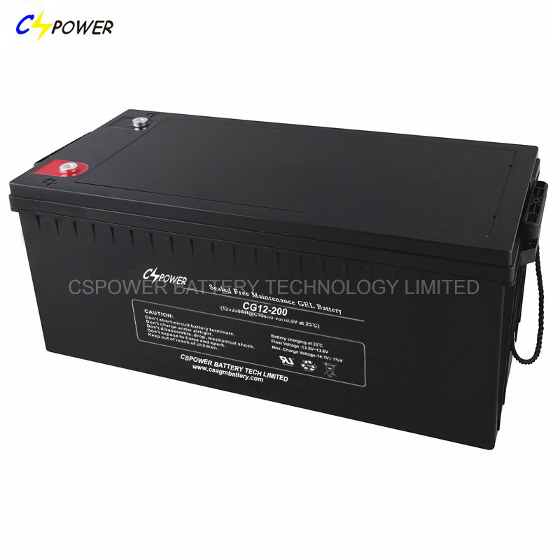 Deep Cycle 200ah Gel Battery Cspower 12V Sealed Lead Battery