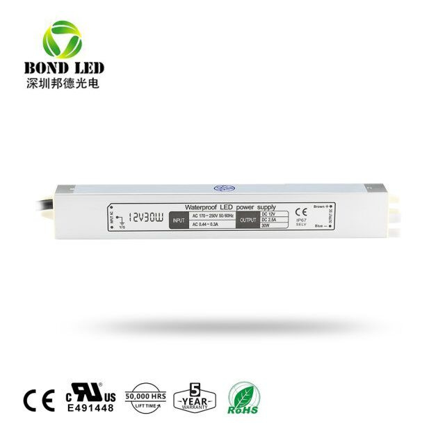 30W Constant Voltage Waterproof LED Driver for LED Module / LED Strip