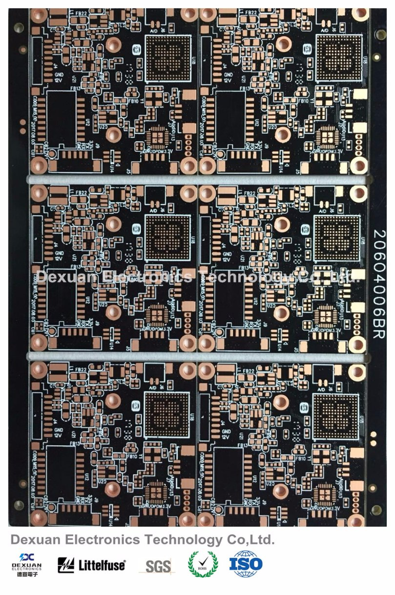 High Quality Double-Sided Printed Circuit Board PCB with Black Solder Mask