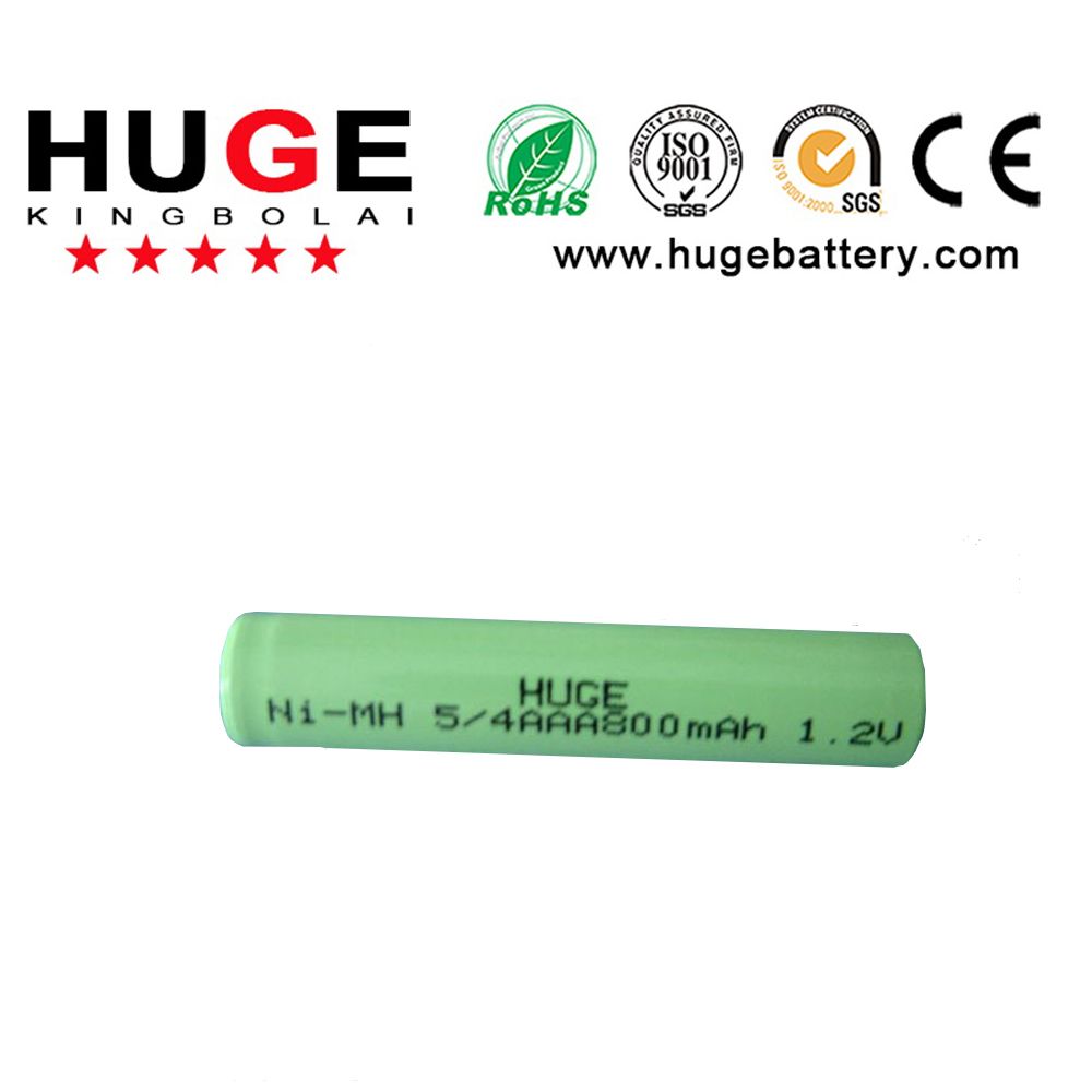 1.2V 5/4AAA Size NiMH 800mAh Single Battery