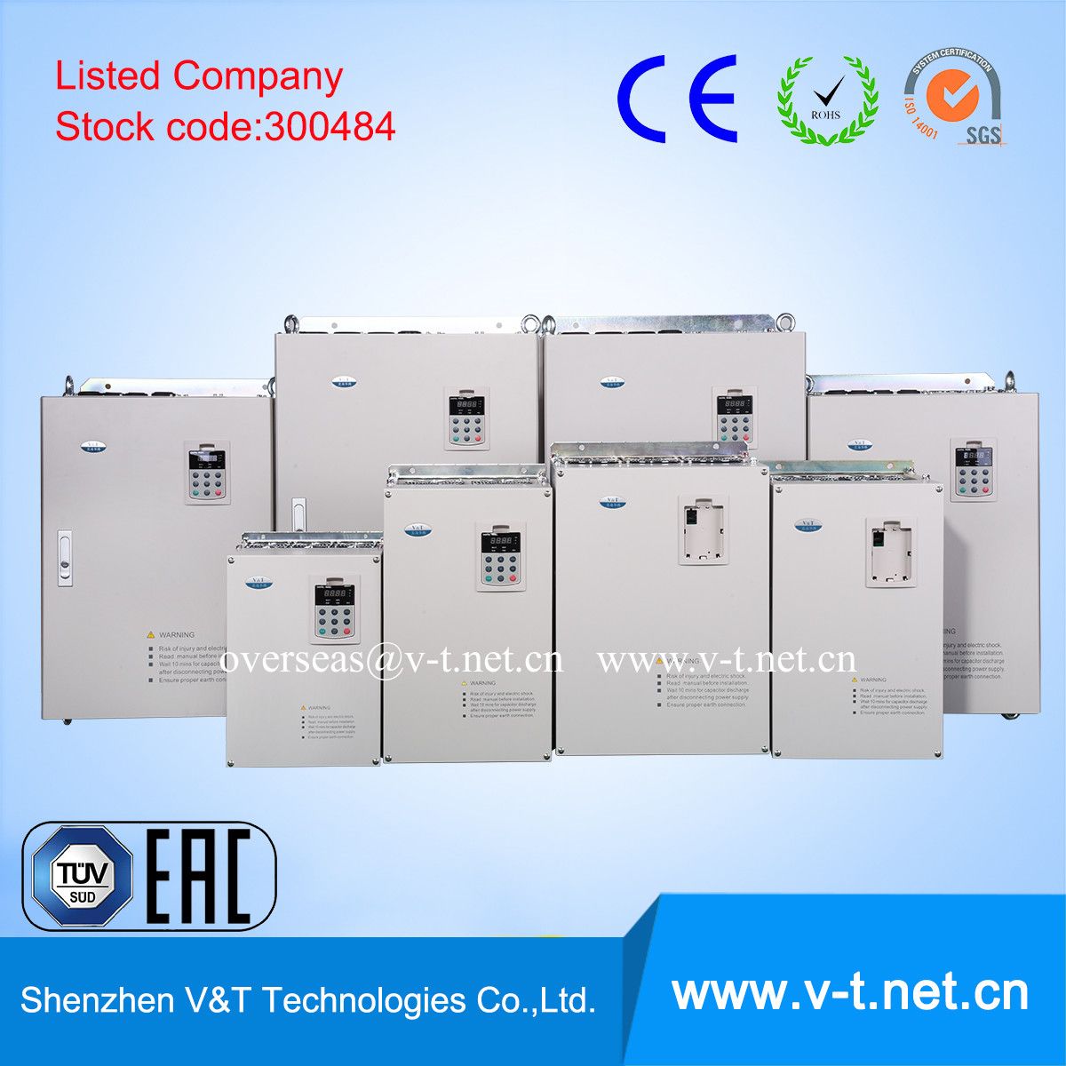 V&T High Performance Sensorless Vector Control Frequency Converter/VSD/VFD with Ce Certificate 37 to 45kw- HD