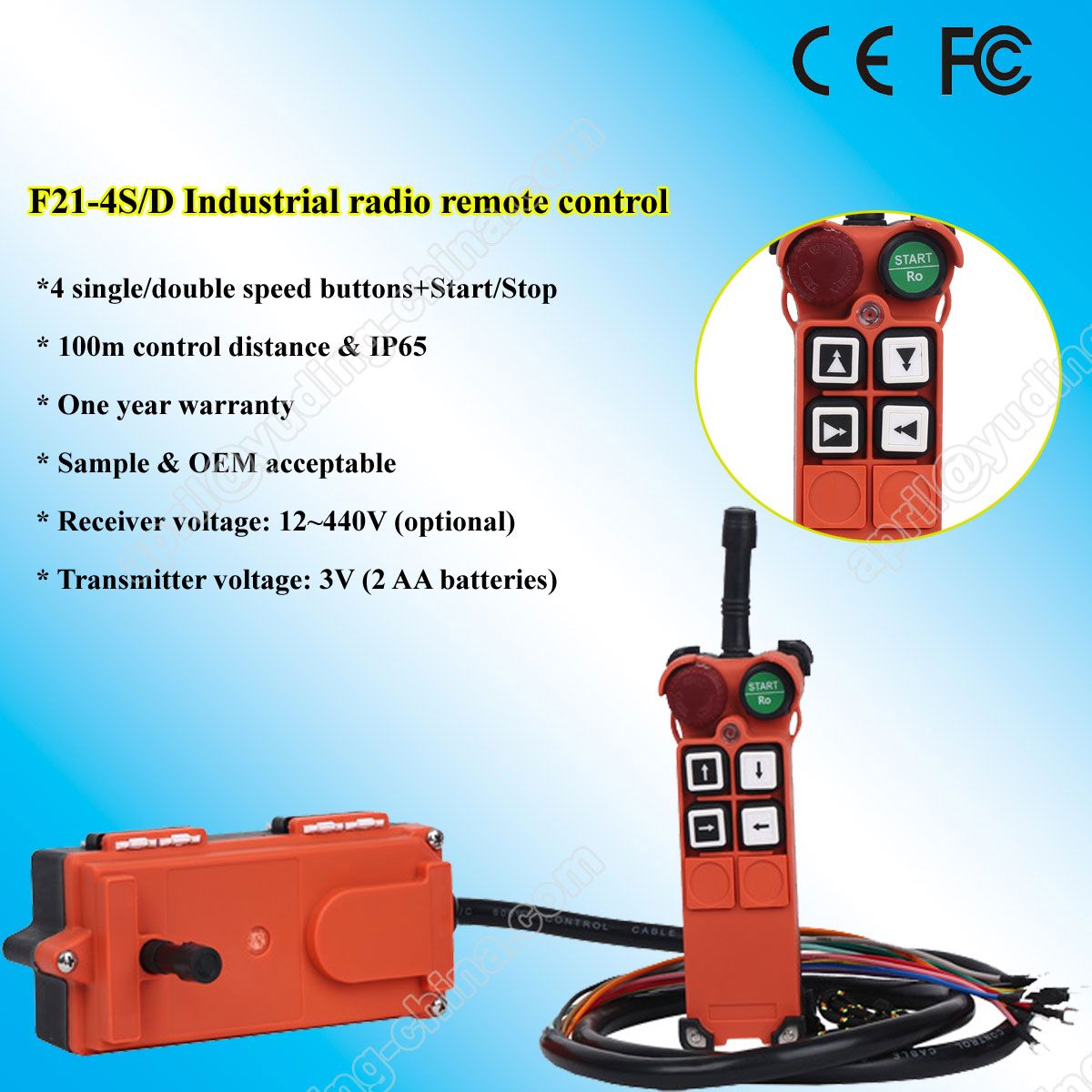 F21-4D Industrial Radio Wireless Remote Control for Crane