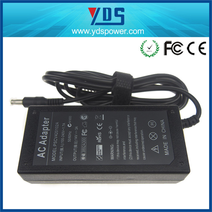 Laptop AC DC Power Adapter for 14V 3A 5.0*3.0 mm