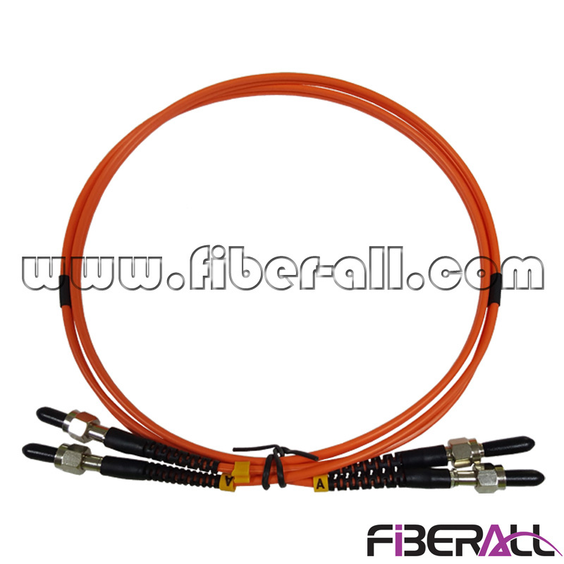 Duplex SMA905 Optical Fiber Patch Cord Multimode Om1 62.5/125μ M