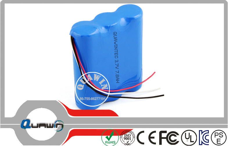 1s3p 3.7V 7800mAh Lithium Battery