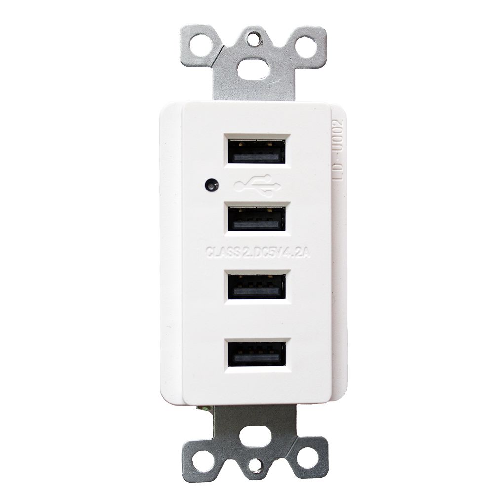 American Four Ports USB Sockets Quick-Charge UL Listed