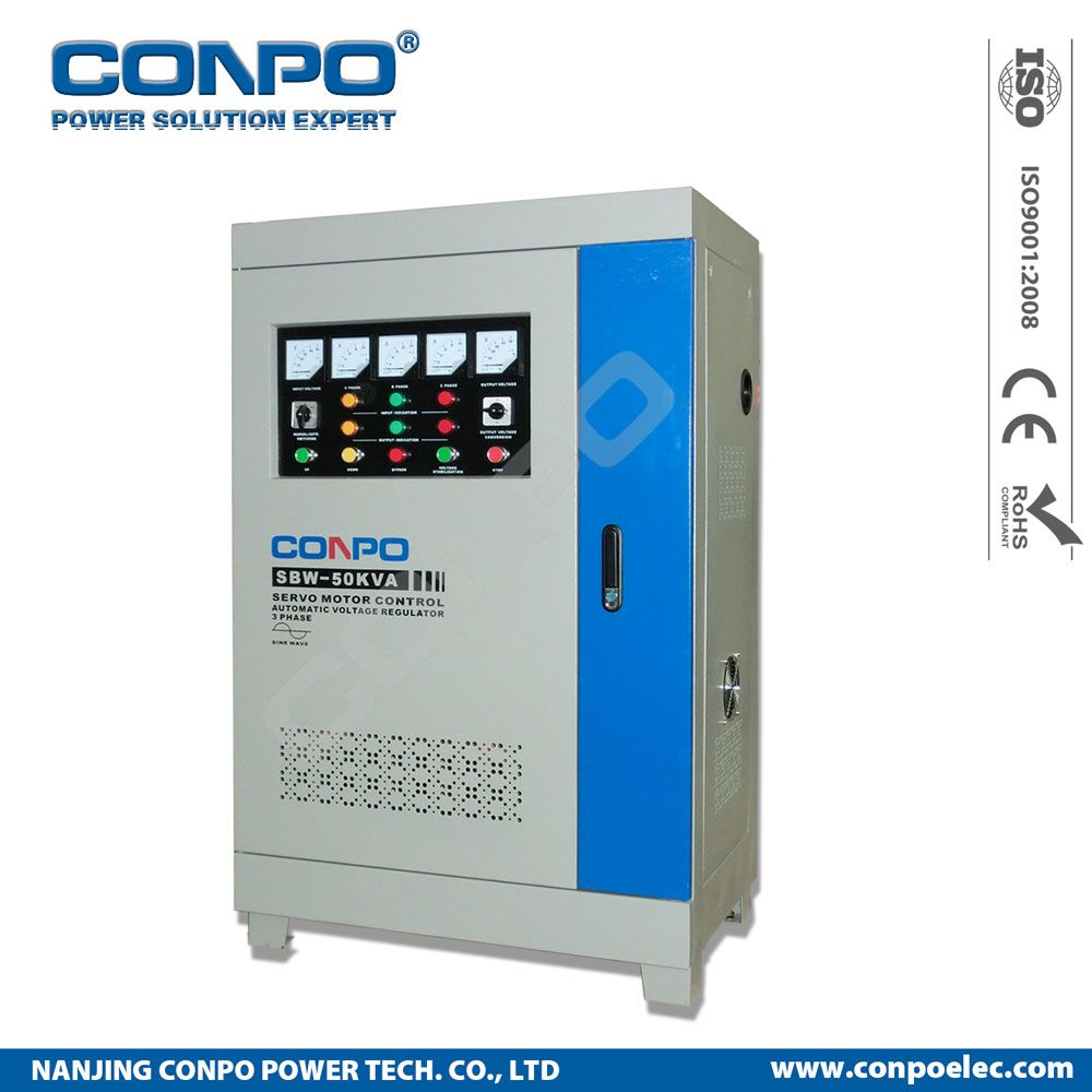 SBW-50kVA 3phase Industrial-Grade Compensated Voltage Stabilizer/Regulator
