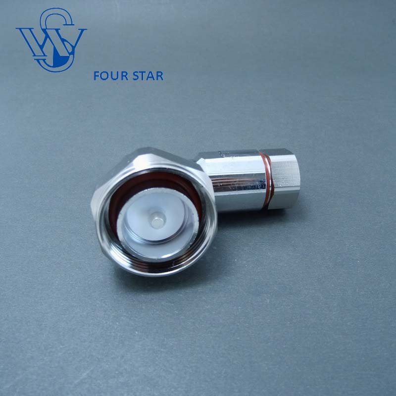 Male Right Angle Clamp 7/16 DIN Connector for 1/2