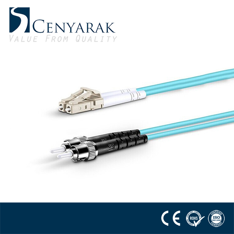 LC to St Multimode Om3 Duplex Fiber Optic Patch Lead