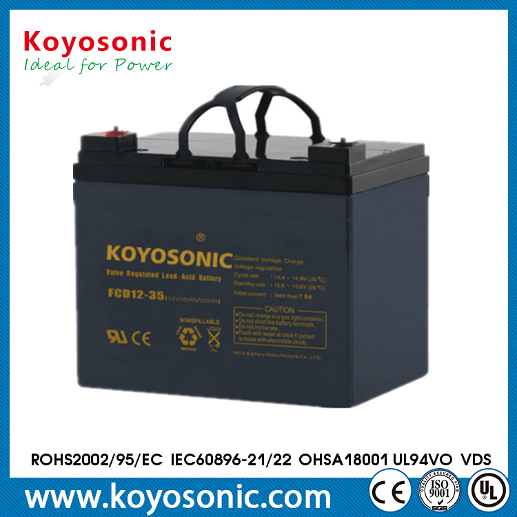 Deep Cycle High Rate Rechargeable Battery 12V 35ah Disable Wheelchair