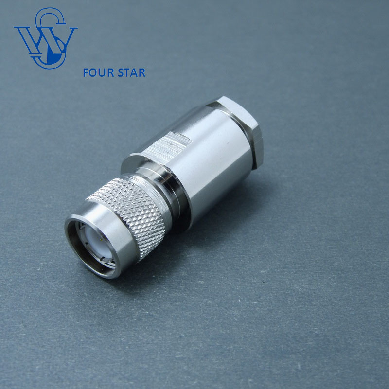 Male Plug Clamp RF Coaxial TNC Connector for Rg213 Cable
