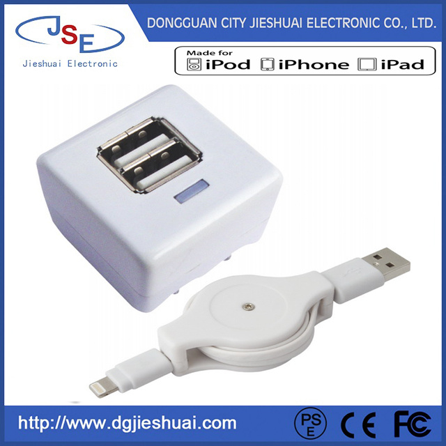 2-Port USB Wall Charger for Mobile Devices