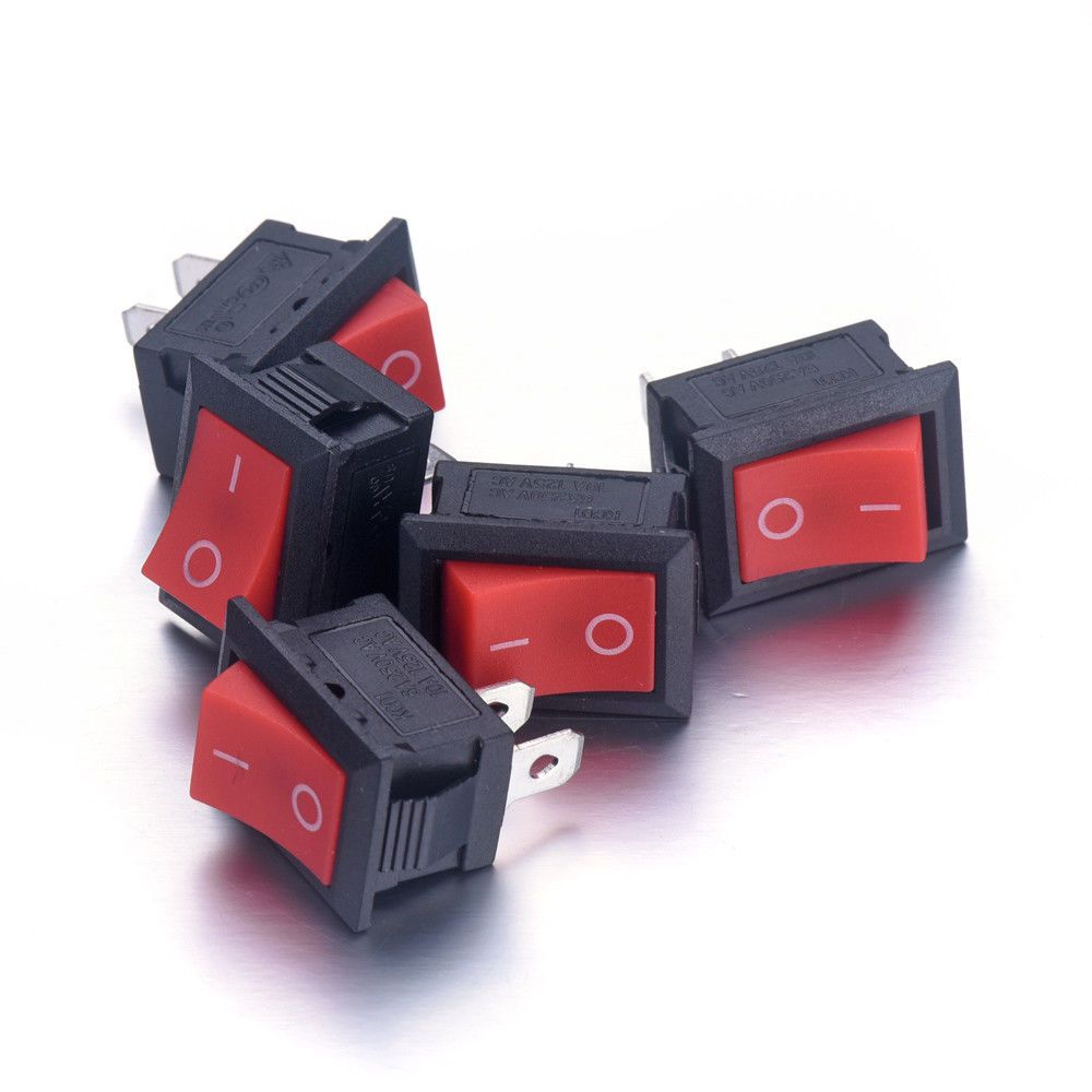 Red on-off Large Rectangle Rocker Switch Kcd1-101 250V/6A