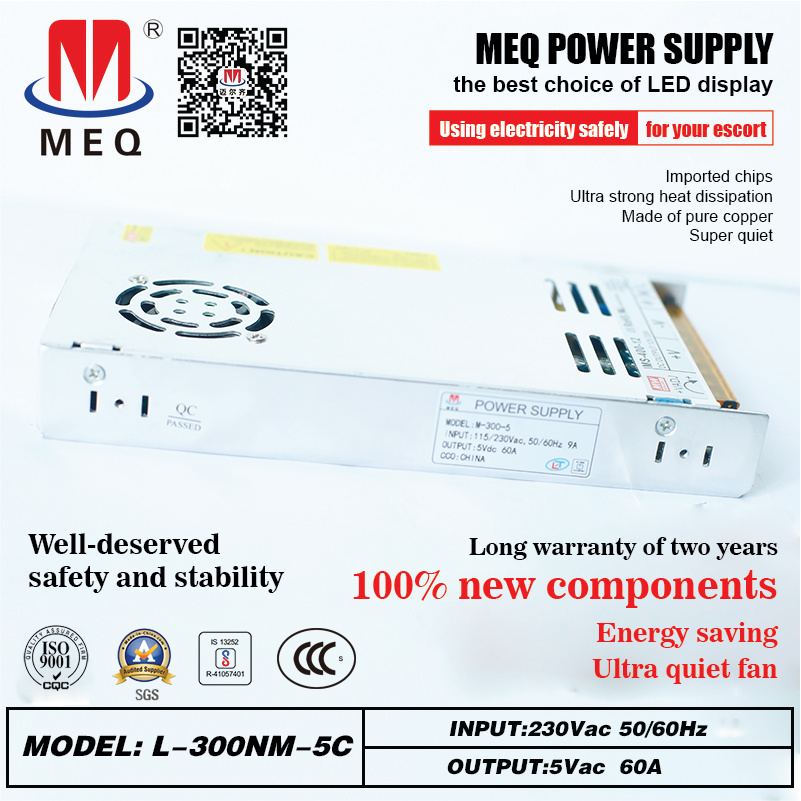 60A 300W Ultrathin Switching Power Supply 5V SMPS