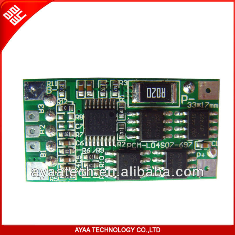 3s 7A PCM PCB for Lithium Battery