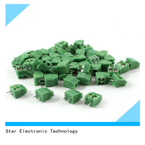 PA66 2 Pin 3.5mm Pitch 300V 10A PCB Mount Type Terminal Block Connector