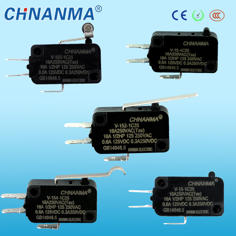 AC125V 5A, AC250V 3A Mini Micro Switch