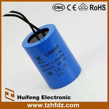 Cbb60 Motor Run Capacitors Wire Series