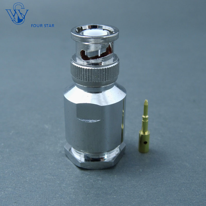 RF Coaxial Male Plug Clamp BNC Connector for Rg213 Cable