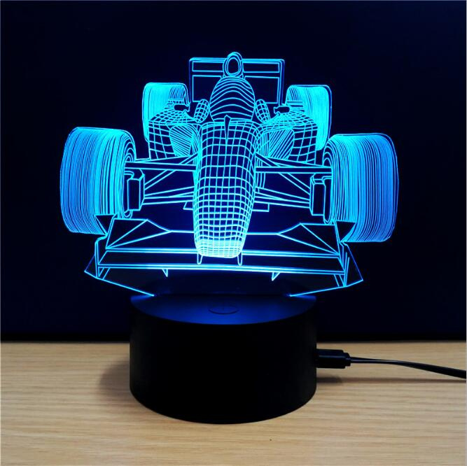 Automatic LED Night Light 3D Illusion Table Lamp