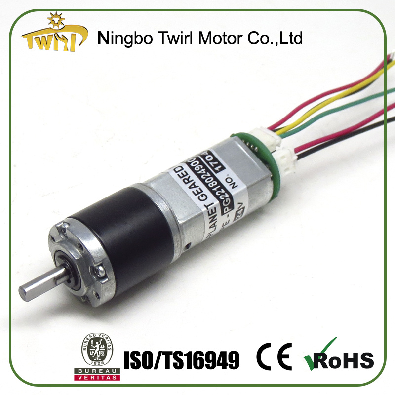 22mm 24V Low Rpm High Torque Reduction Gear Motor