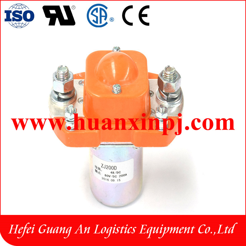 Hot Sale Electromagnetic 48V Modular DC Contactor Types of Magnetic Contactor Zj200d