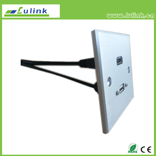 With HDMI Cable Aluminium Alloy Faceplate 86 Type Metal Faceplate