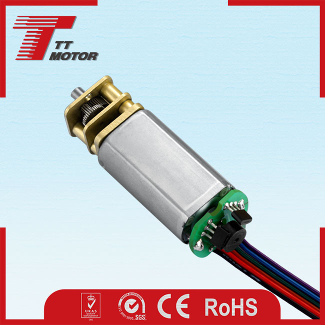 Micro electric 12V encoder DC gear motor for circuit breakers
