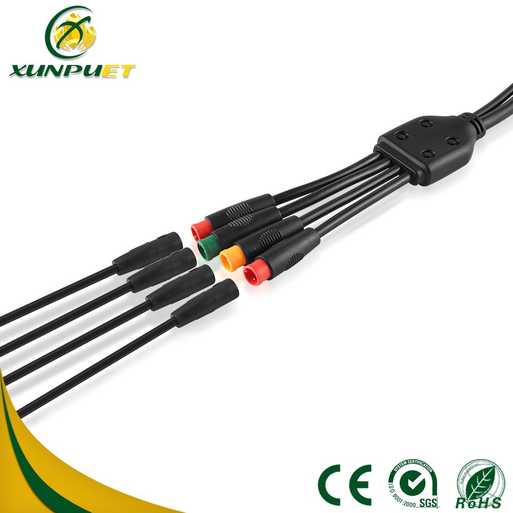 Injection Molding M8 Connector Copper Wire Cable for Shared Bicycle