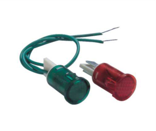 10mm AC/DC Diameter Electric Indicator Neon Pilot Light with Wire for Heater