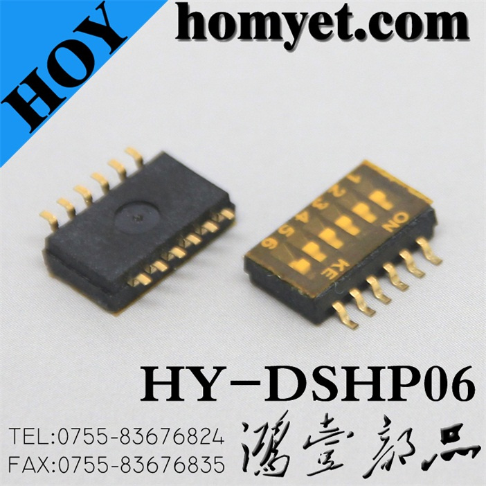 Half Pitch DIP Switch/Micro Switch with 6key (DSHP06)
