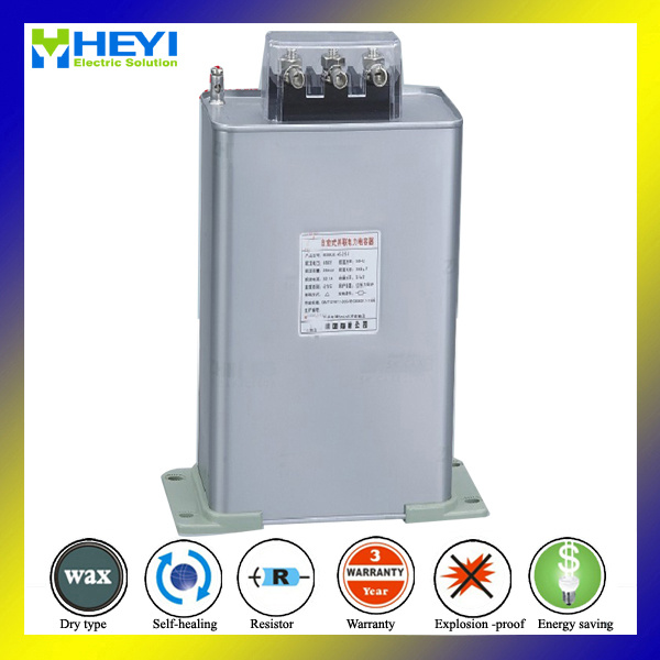 Three Phase Compensate Reactive Electrical Power Microfarad Capacitor