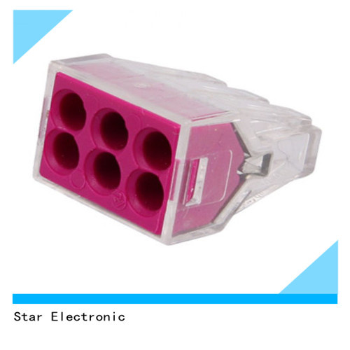 Replacement Wago 6 Pole Push Wire Connector Terminal Block