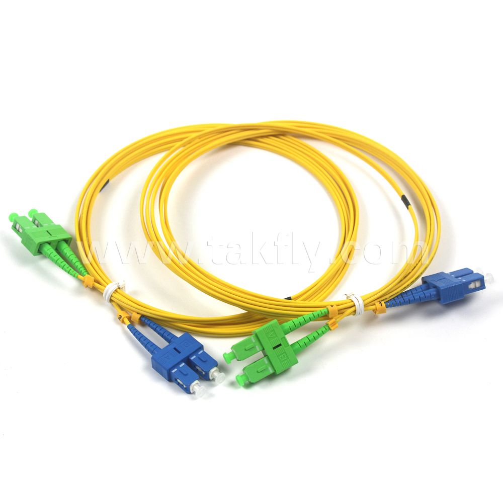 Sc APC Upc Single Mode Duplex Fiber Optic Patch Cord