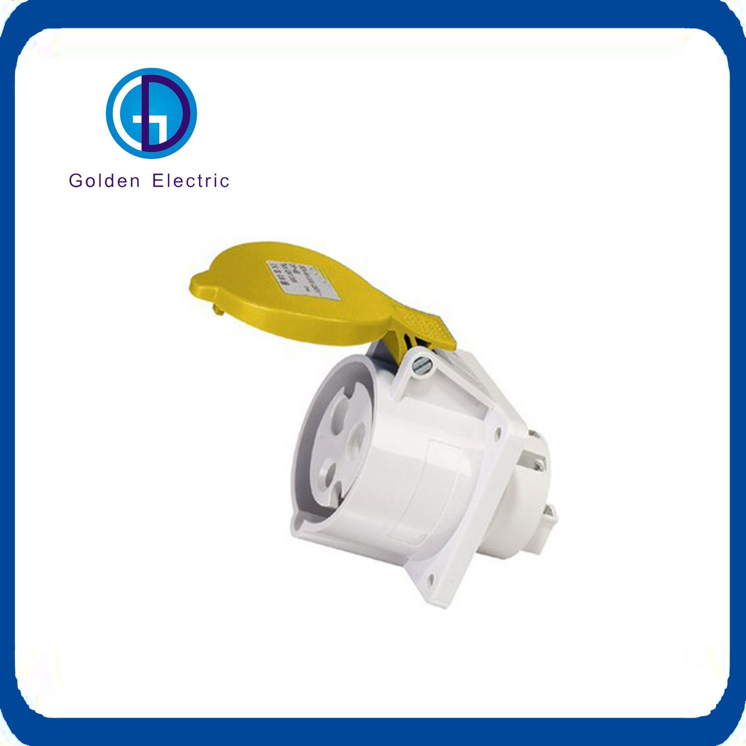 Mennekes Type Straight Flanged Socket