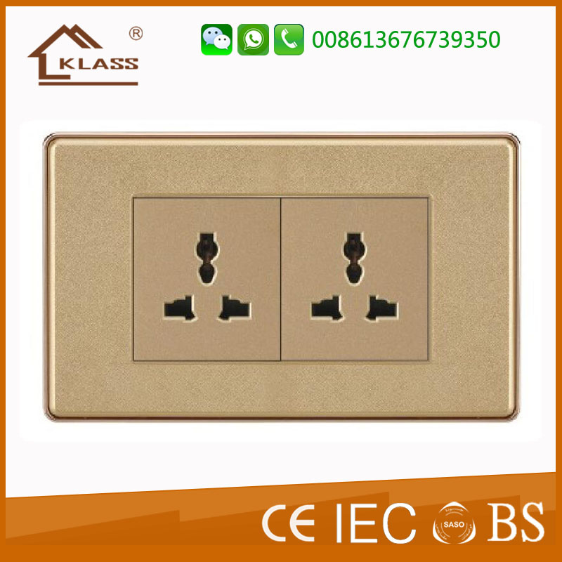 Fire Resistant PC Plastic Mf Socket Double