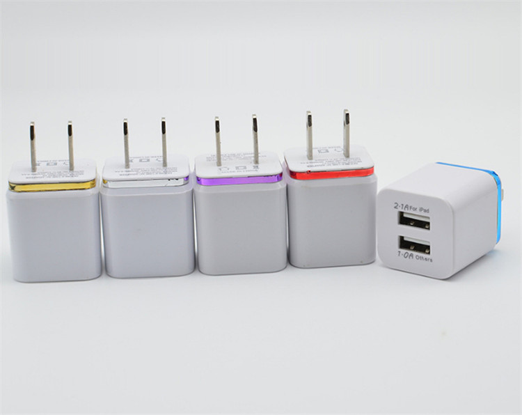 Universal Dual USB Wall Charger Adapter for Mobile Phone