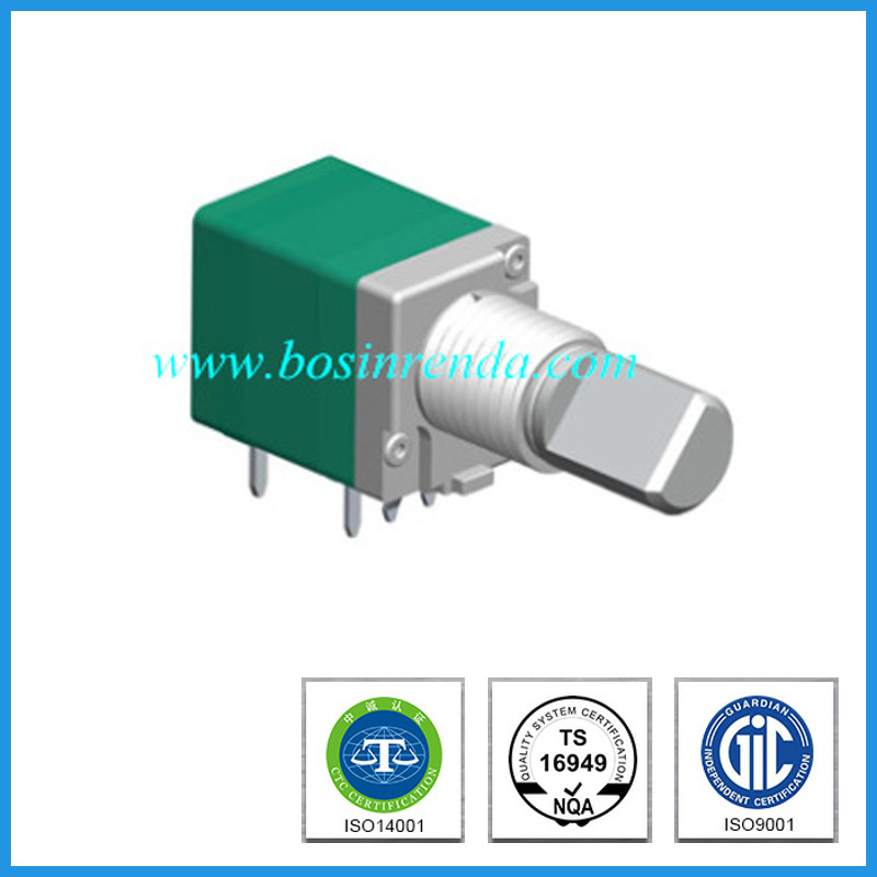 9mm Rotary Potentiometer with Switch Metal Shaft for Mixer Amplifier