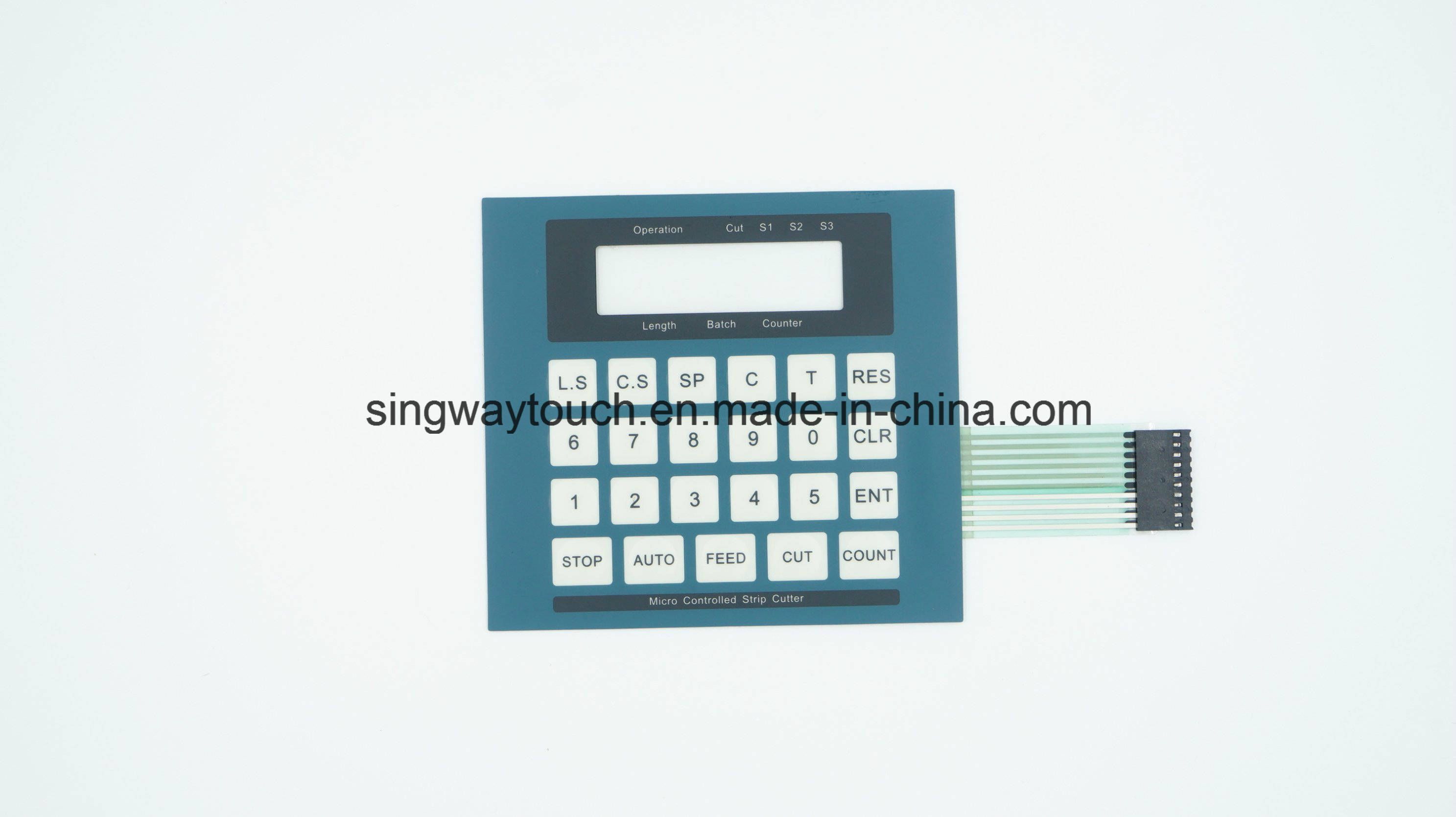 Customized Dome Embossing Membrane Switch with Two Tail
