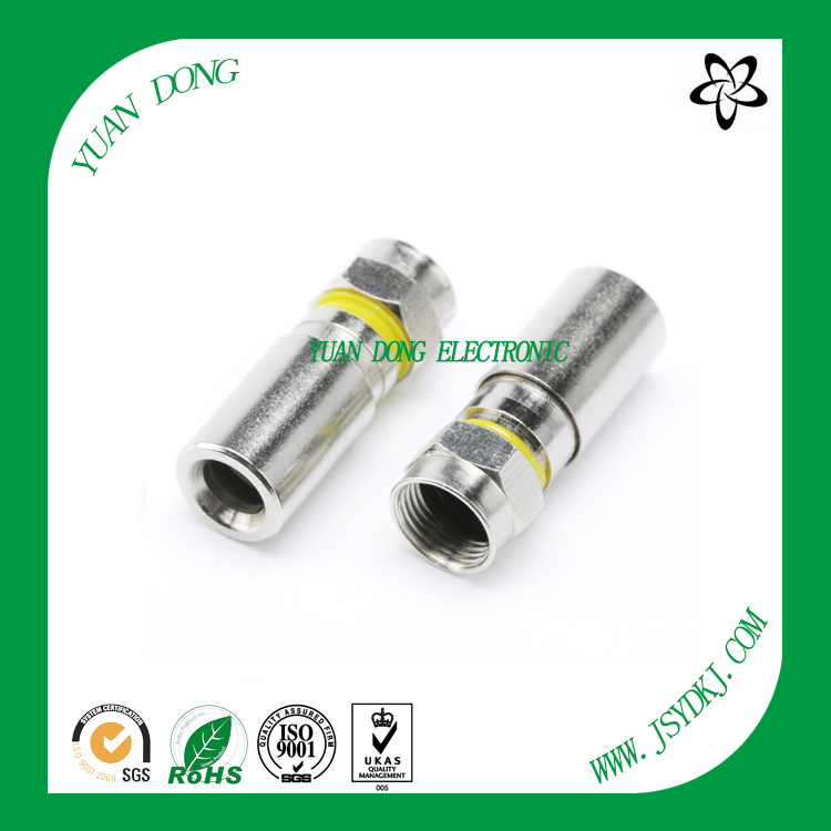 RG6 Cable Compression Type F Male Connector CATV Connector
