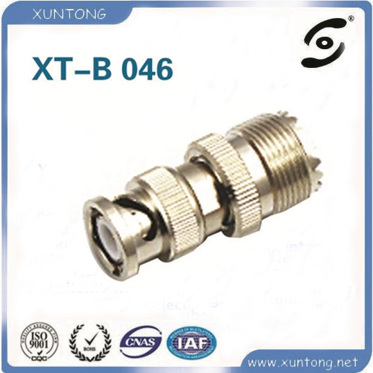 Nickel-Plated BNC Male to BNC Male Compression Connector